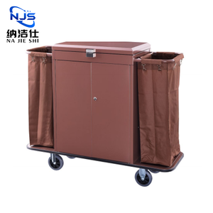 Chariot de service moderne à 4 roues pour hôtel, chariot de ménage, chambre d'hôtes, pour serveur d'hôtel et chariot de service - Product Image 1