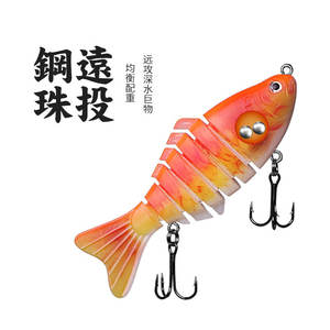 Leurre de pêche artificiel articulé en 7 sections pour poisson mandarin, eau douce et eau salée, leurre dur en plastique - Product Image 4