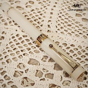 Jinhao abad 100 pena kaligrafi elegan Resin mewah logo OEM, topi putar, pena air mancur ujung F/<span class=keywords><strong>M</strong></span>-Ideal untuk penggunaan kantor sehari-hari - Product Image 6