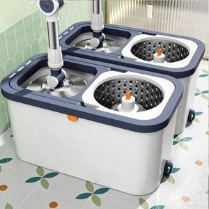Mopa Doméstica de Acero con Doble Sistema de Extracción, Portátil, de Alta Capacidad, con Escurridor de Cuatro Lados y Rotación de 360 Grados, Mango Extensible - Product Image 3