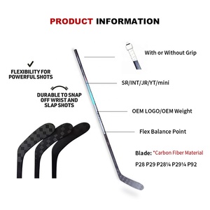 Venta Directa de <span class=keywords><strong>Palo</strong></span> de <span class=keywords><strong>Hockey</strong></span> sobre Hielo de Fibra de Carbono de la Mejor Calidad con Logotipo Personalizado, Se Utiliza para Entrenamiento y Competencia - Product Image 5
