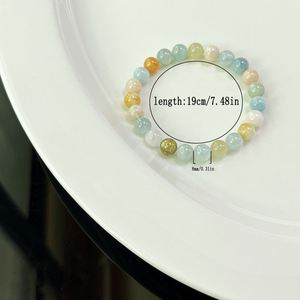 Pulsera de Piedra Natural con Cuentas de Vidrio Coloridas, Amuleto de Protección, Fotos de Producto Profesionales, Grabado Personalizado - Product Image 5