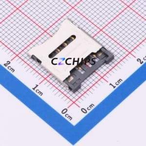 MICRO-SIM-006-H15 SIM Card Connector SMD Connector Flip Cover Type Micro SIM Card Card Holder 1.5mm - Product Image 1
