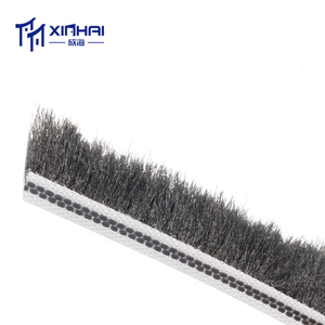 silicone wool pile weather strip for aluminum windows and UPVC windows adhesive mohair strip weather bar - Product Image 5