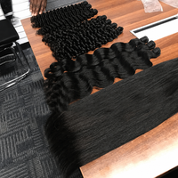 Extensioni di capelli lisci indiani malesi 32 34 36 38, 100% 10A, 100% capelli umani vergini brasiliani lunghi 40 pollici, capelli umani peruviani