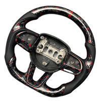 Volant personnalisé en fibre de carbone verte pour Dodge Charger Challenger R/T SRT Hellcat Jailbreak 392 Hemi 2013-2023