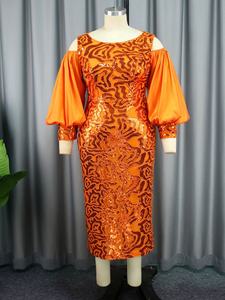 OUDINA bir omuz kolsuz ziyafet akşam balo balo pullu elbiseler kadın parti elbise - Product Image 2