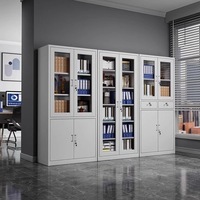 Armoire de rangement métallique en acier laminé à froid de 0,6 à 1,2 mm avec étagères réglables pour bureau