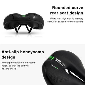 Asiento Ergonómico para Bicicleta April con Absorción de Impactos, Asiento de Ciclismo con Espuma Viscoelástica para Bicicletas de Montaña y Carretera - Product Image 5