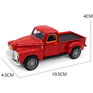 Modèle de <span class=keywords><strong>voiture</strong></span> en métal 1:43, camionnette rétro vintage, <span class=keywords><strong>jouet</strong></span> en métal moulé sous pression, modèle à deux portes, ouverture des portes, nostalgie vintage - Product Image 5