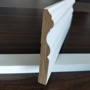 Plinthe moderne en bois massif moulée en MDF <span class=keywords><strong>blanc</strong></span> PU PS plinthe moulée pour application hôtelière - Product Image 4