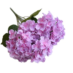 Vendita calda <span class=keywords><strong>fiori</strong></span> artificiali 3D stampa digitale artificiale 7 teste ortensia per la decorazione domestica di nozze - Product Image 1