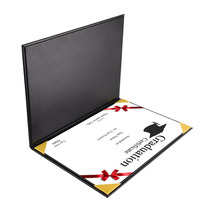 Protège-diplôme personnalisé en similicuir avec logo