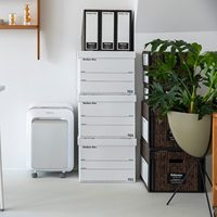 Boîte de banquiers en carton ondulé Boîte de fichiers blanche empilable Idéal pour le stockage de documents de bureau Gestion d'archives de taille légale