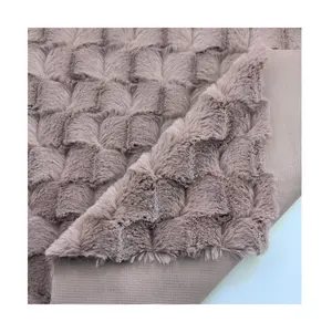 100% Polyester Plush PV Velvet Brushing Faux Fur Fabric for Garment/ Home Textile/ Toys
