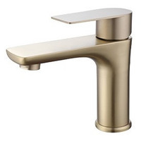 Robinet de salle de bain moderne monotrou Mélangeur d'eau chaude et froide avec fonction thermostatique Robinet de lavabo de toilette