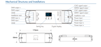Décodeur de pixels DMX vers SPI DS-L 5-24VDC, contrôleur RF DMX512/RDM, contrôleur de lumière LED numérique sur rail DIN