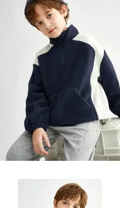 Produsen pakaian anak-anak baru 2024 penjualan langsung mantel bulu anak laki-laki mantel bulu hangat musim semi dan musim gugur