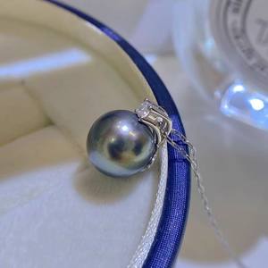 จี้เงินแท้ S925 รุ่น Wenchi 31203DIY ขนาด 10-12 มม. สำหรับใส่ไข่มุกธรรมชาติ 100% แบบเจ้าหญิง  พร้อมสร้อยคอ  ผลิตในจีน - Product Image 4