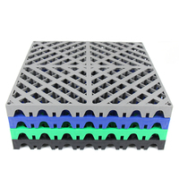 Dalles de sol emboîtables en plastique PP antidérapantes 40x40x4 pour garage et lavage de voitures, conception personnalisée gratuite