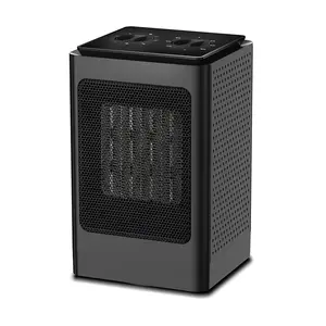 750/1500W Fast Heating Portable Ceramic Heater Electric with Remote Control Adjustable Thermostat for Overheat Protection