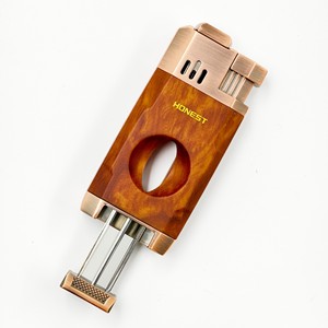 Cigar <b>Lighter</b> Refillable <b>Windproof</b> With V-Cutter All In One For Cigar Smoking - Product Image 3
