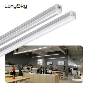 oberflächenmontiertes aluminium 30 cm 84 cm verbundbare integrierte led-ladenröhrchen 45 cm 150 cm 220 v 22 w t5 rohrleuchte led-lampe