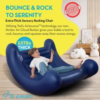 Fauteuil à bascule gonflable en peluche pour enfants, durable et écologique, avec poignées, technologie de relaxation ergonomique, flocage professionnel ODM