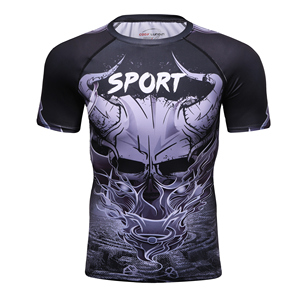 Magliette Sportive Traspiranti ad Asciugatura Rapida in Poliestere e Spandex, T-Shirt con Stampa 3D di <span class=keywords><strong>Spiderman</strong></span> per Uomo - Product Image 2