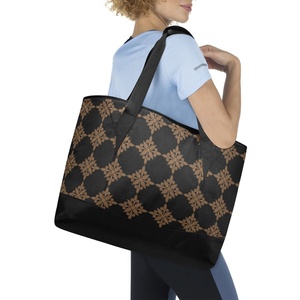 Portable Quilt Flower Thermal Insulation Bag Hawaii Shopping Cooler Beach Tote Custom Print Insulated Aloha Cooler Bag - Product Image 6