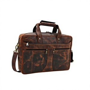 European Style <b>Leather</b> Handbags For Business Use Handmade Customizable Designs Durable <b>Leather</b> Laptop Bags With Shoulder Strap - Product Image 1