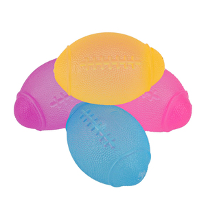 TPR Stress Relief Toys Rugby <b>Balls</b> Assorted Colors Maltose Filled Stress Toys Durable Slow Rising Sugar <b>Balls</b> for Anxiety - Product Image 1