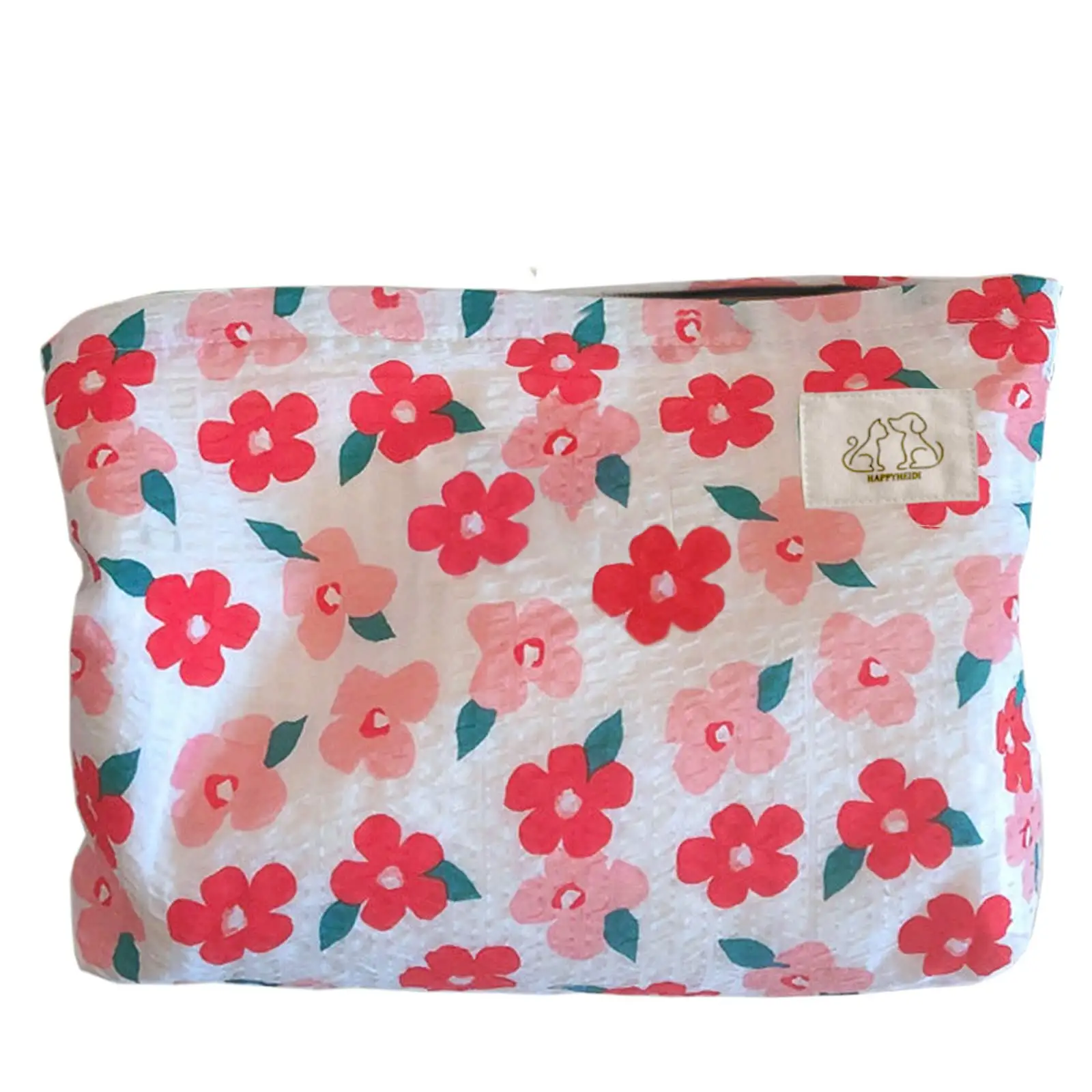 Pochette étanche en gros sacs légers motif personnalisé Tyvek tissu trousse de maquillage cosmétique pour les femmes