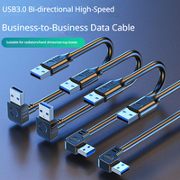 Câble USB 3.0 A Mâle-Mâle en Gros, 5 Gbit/s SuperSpeed, Tressé pour Boîtier de Disque Dur Externe et Refroidisseur d'Ordinateur Portable