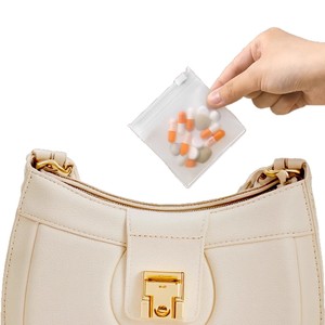 Mini Pill Pouch Transparent Medicine Storage Bag Sealed Moisture Proof Travel Home Use <b>EVA</b> Material - Product Image 1