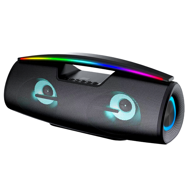 Rechargeable Portable Powerful Speaker with LED Lights Stereo Sound IPX6 for Beach Travel Tower Speaker