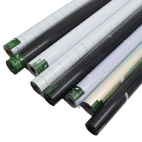 Película Decorativa para Ventanas DARUITE, Privacidad, Material de PVC, Protección UV, Rollo Esmerilado, Sin Adhesivo, Sin Pegamento, Adhesión Estática