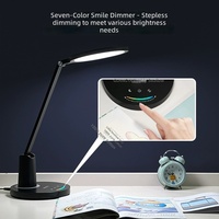 Lampe de bureau LED GUANYA à commande tactile, double température de couleur (5000K/clair du jour 3000K/blanc chaud), CRI 95 élevé, ABS durable, DC