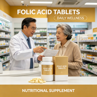 Comprimés d'acide folique |   Complément nutritionnel pour le bien-être quotidien