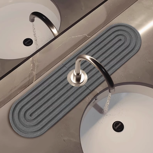 Tapis de protection en pierre pour évier de cuisine, super absorbant, en diatomite, séchage rapide - Product Image 3