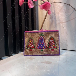 Sac à main perlé fait main de créateur pour femme, pochette de soirée élégante en perles, sac de transport pour mariage et fête, style boutique - Product Image 2