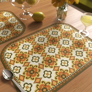 2025 New Arrival PVC Digital Print <strong>Wipeable</strong> Reusable Waterproof <strong>Placemats</strong> for Decoration Tables - Product Image 3