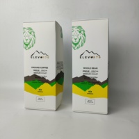 Fabrication de boîtes d'emballage pour café imprimées sur mesure, carton pliable en papier pour grains de café et café moulu