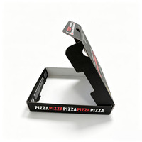Boîte à pizza en carton ondulé de qualité alimentaire, impression personnalisée, motif couleur personnalisable, emballage alimentaire à emporter