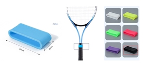 Bandes de poignée pour raquettes de pickleball - Bandes extensibles en silicone écologiques avec logo et couleurs personnalisés, imprimées à l'écran pour une utilisation promotionnelle - Product Image 5