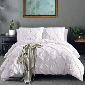 Amozan-ropa de cama encantadora, colcha cepillada de color liso <span class=keywords><strong>2021</strong></span>, funda de almohada, conjunto de 3 piezas - Product Image 4