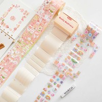 Individuell Bedrucktes Kiss-Cut PET Washi-Klebeband mit Holo-Folien-Aufkleber-Rolle