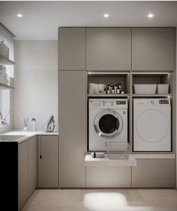 Set di Mobili Moderni per Dispensa e <span class=keywords><strong>Soggiorno</strong></span>, Isola <span class=keywords><strong>Cucina</strong></span> Laccata, Armadietti di Qualità, Design Elegante - Product Image 6