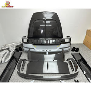 Kits de carrosserie en fibre de carbone partielle et sèche style MSY W12 pour <span class=keywords><strong>Bentley</strong></span> <span class=keywords><strong>Bentayga</strong></span> 2020 + capot de pare-chocs roues d'échappement becquet jupe latérale calandre - Product Image 5