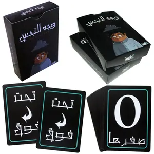 desktop card games 310gsm import black core paper board game playing cards